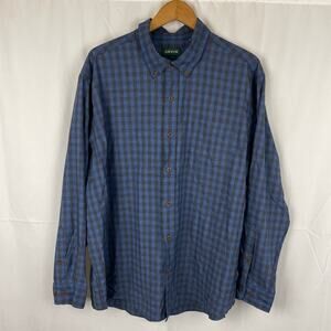 Orvis Performance Stretch Shirt Prospect Adventurer Blue Button Up Mens Size XXL